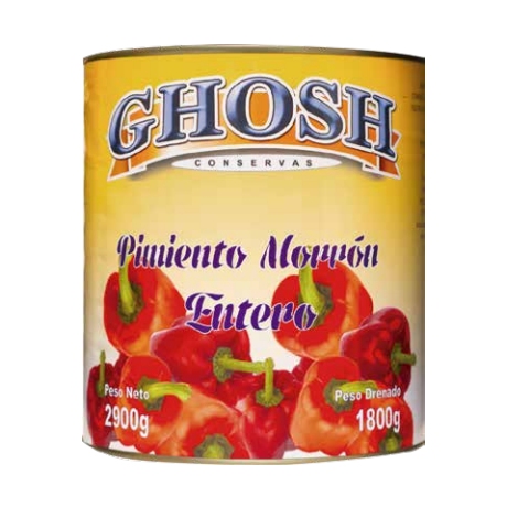 PIMIENTOS ENTEROS 2,9 kg. (Caja 6 unidades)