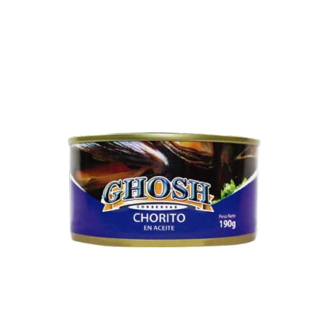 CHORITOS EN ACEITE 190 g. (Caja 48 Unidades)
